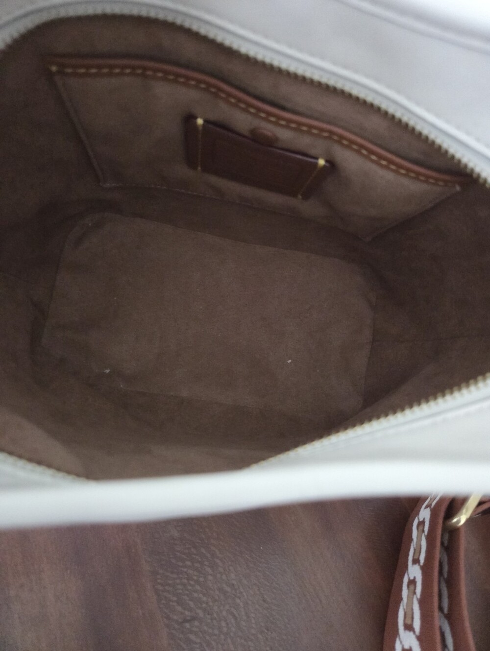 Coach Tali Bucket Bag Color: Chalk - Picture 6 of 8